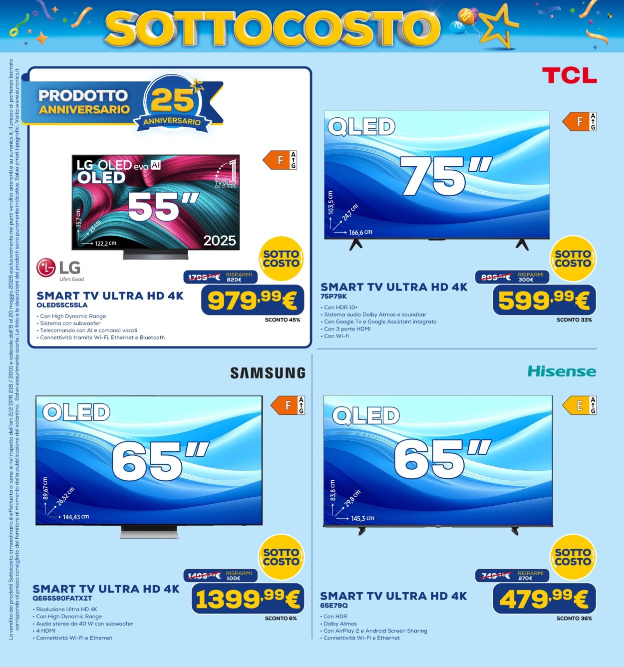 Volantino Euronics - 8/5/2026 - 20/5/2026. Pagina 9