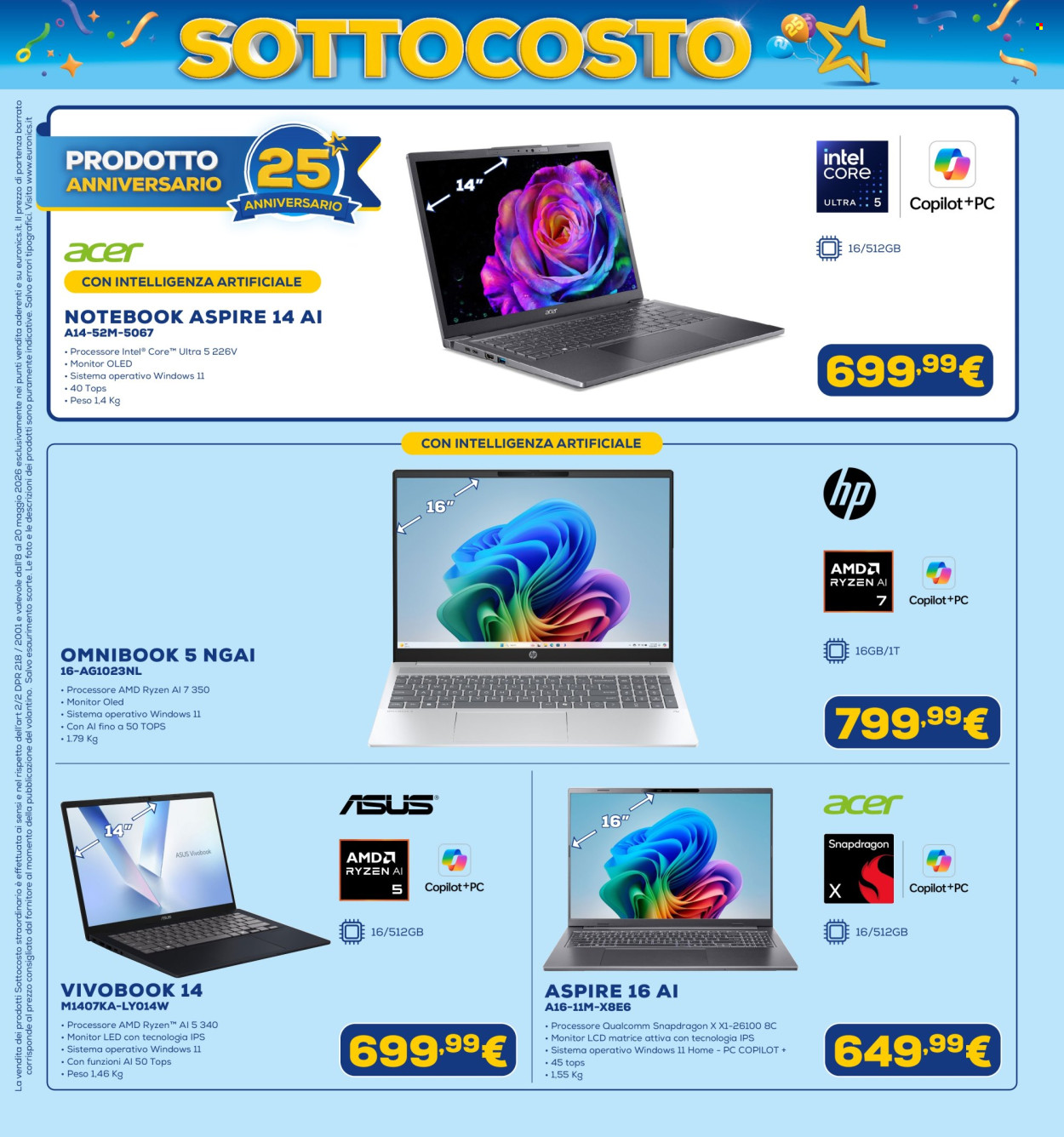 Volantino Euronics - 8/5/2026 - 20/5/2026. Pagina 18