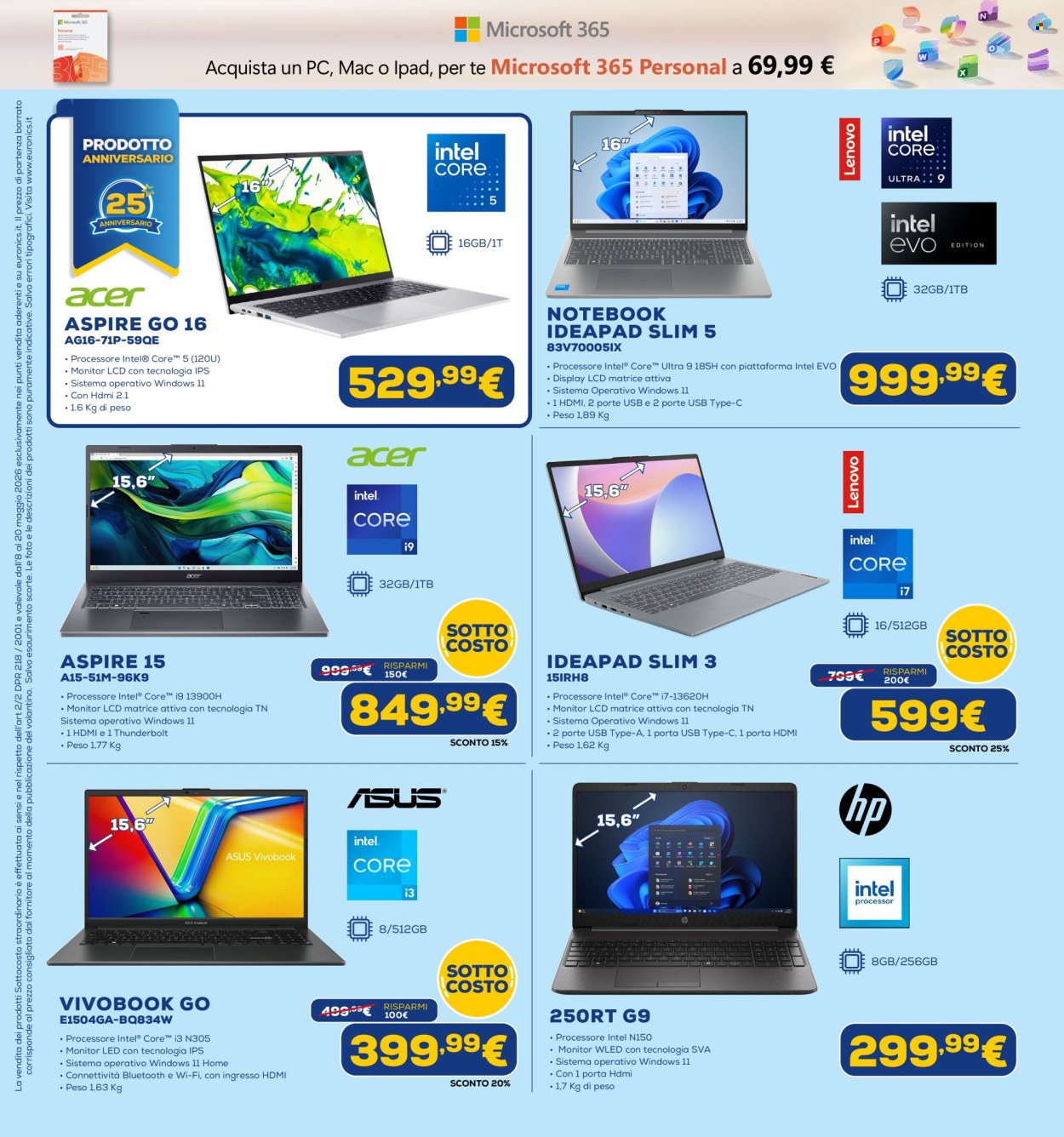Volantino Euronics - 8/5/2026 - 20/5/2026. Pagina 19