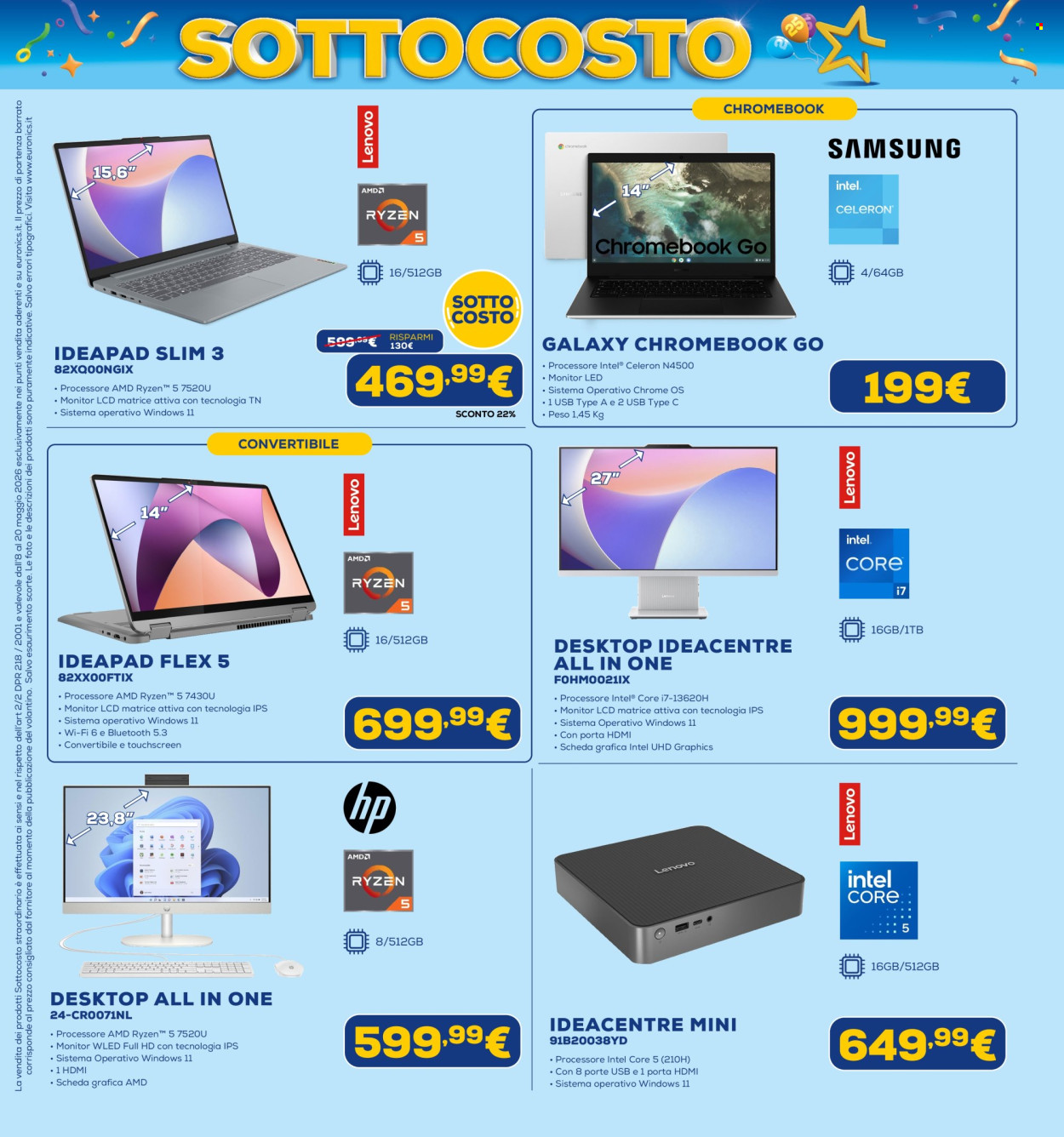 Volantino Euronics - 8/5/2026 - 20/5/2026. Pagina 20