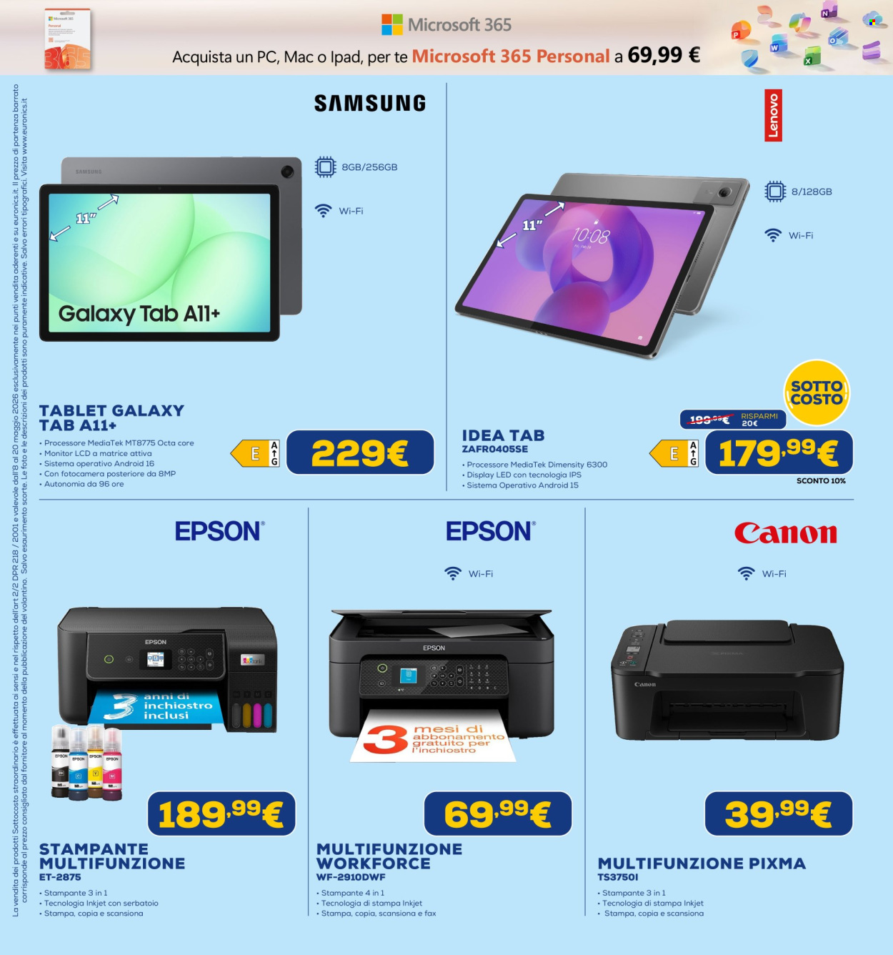 Volantino Euronics - 8/5/2026 - 20/5/2026. Pagina 21