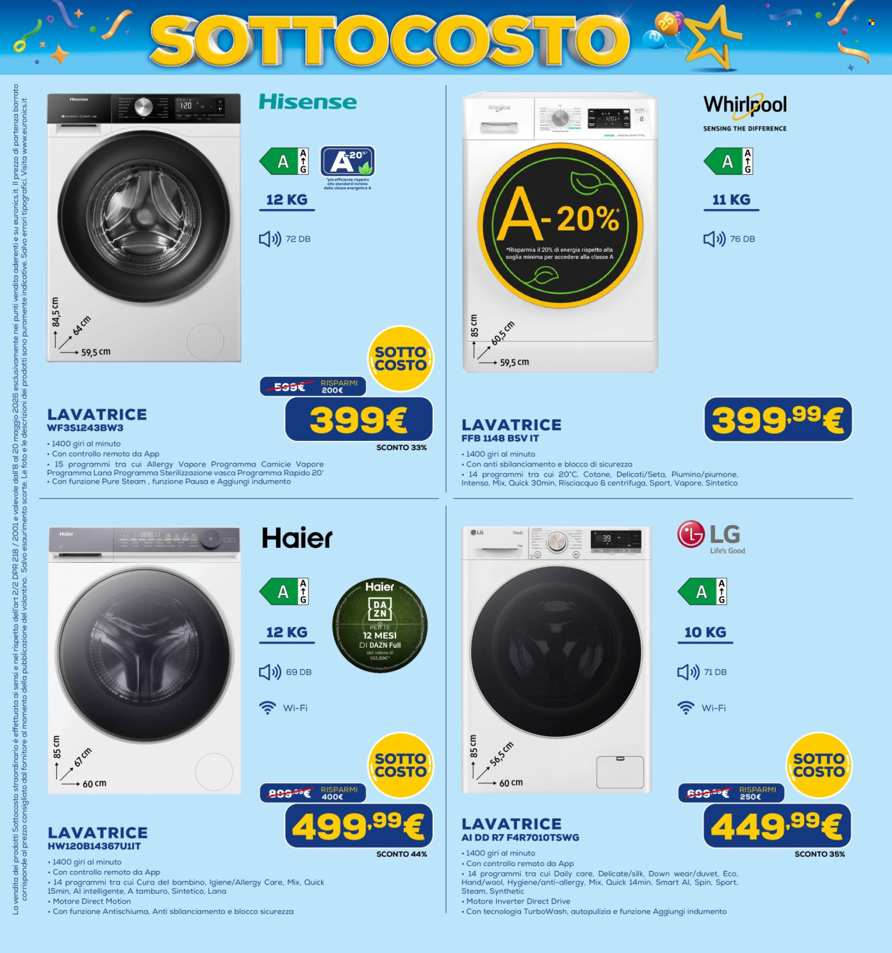 Volantino Euronics - 8/5/2026 - 20/5/2026. Pagina 34