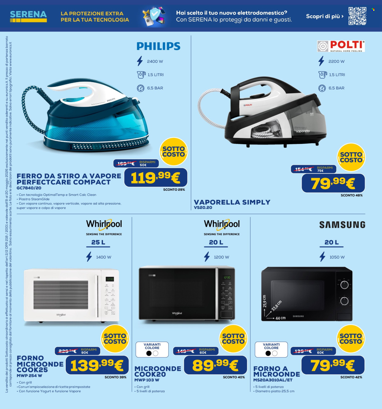 Volantino Euronics - 8/5/2026 - 20/5/2026. Pagina 45