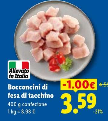 Bocconcini di Fesa di Tacchino