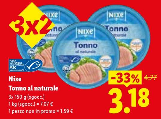 Nixe Tonno al naturale