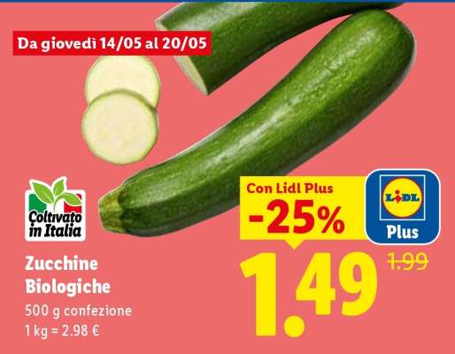 ZUCCHINE BIOLOGICHE