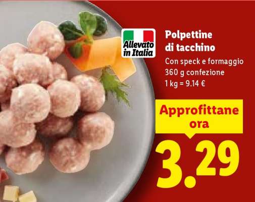 Polpettine di tacchino