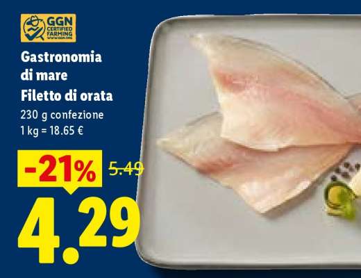 Gastronomia di Mare Filetto di orata