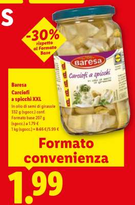 Baresa Carciofi a spicchi XXL