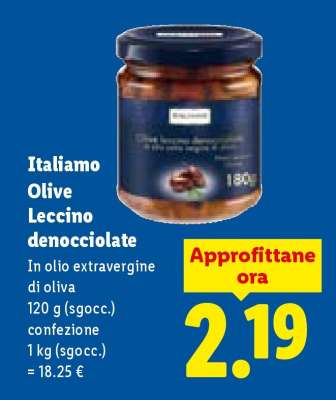 Italiamo Olive Leccino denocciolate