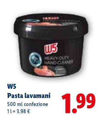W5 Pasta lavamani