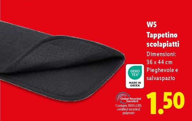 W5 Tappetino scolapiatti