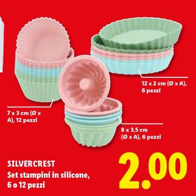 SILVERCREST Set stampini in silicone