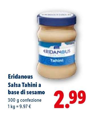 Eridanous Salsa Tahini a base di sesamo