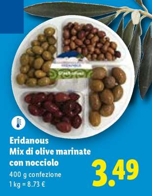 Eridanous Mix di olive marinate con nocciolo