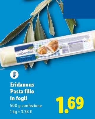 Eridanous Pasta fillo in fogli