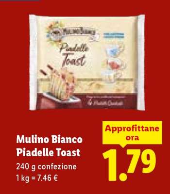MULINO BIANCO Piadelle Toast