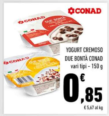 Yogurt Cremoso Due Bontà Conad