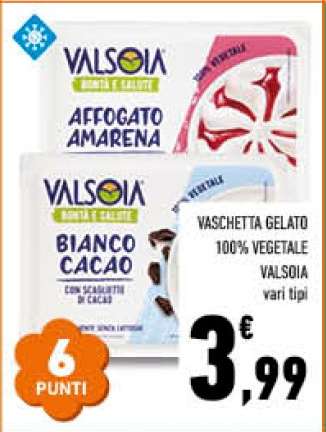 VASCHETTA GELATO 100% VEGETALE VALSOIA