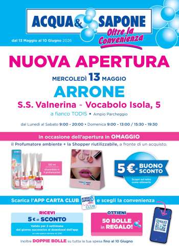 Volantino Acqua & Sapone - 13/5/2026 - 10/6/2026.