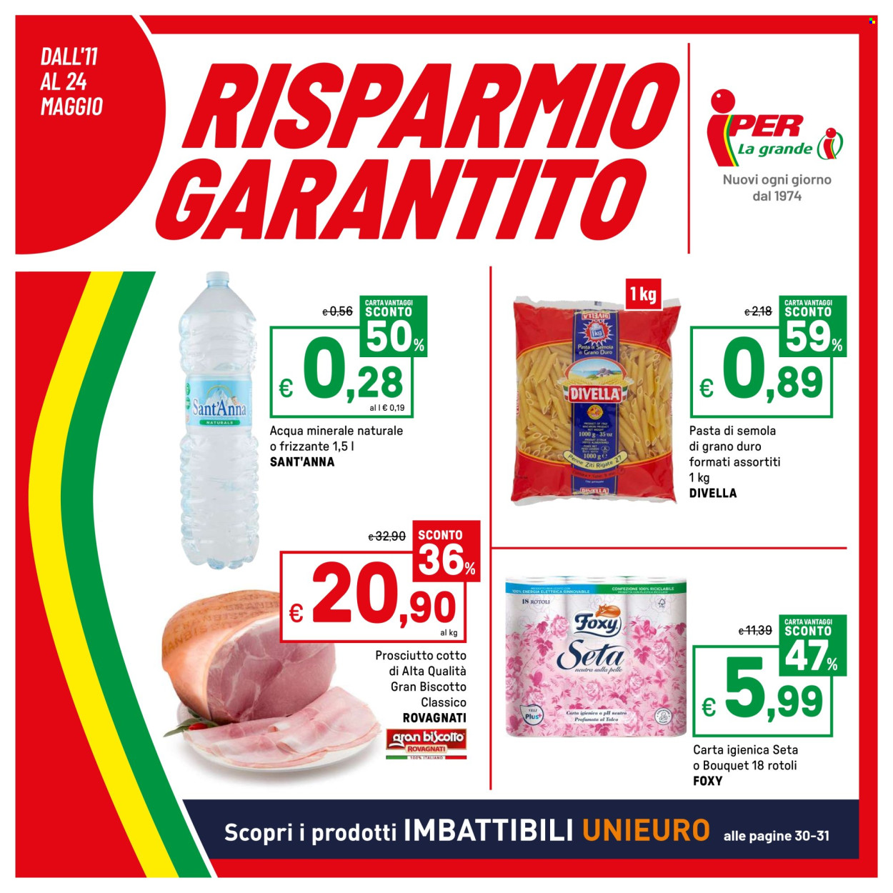 Volantino Iper, La grande i - 11/5/2026 - 24/5/2026. Pagina 1