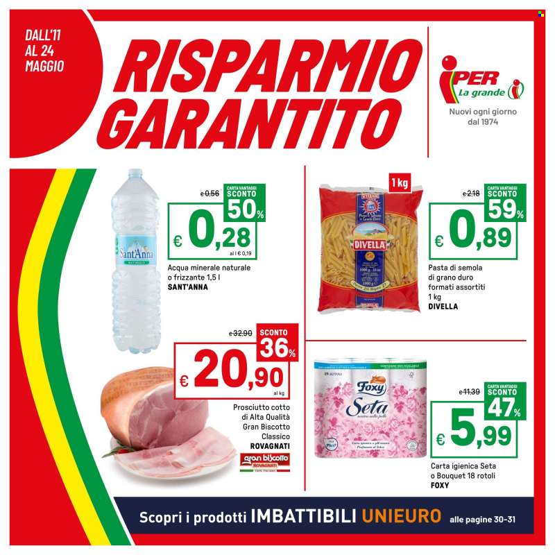 Volantino Iper, La grande i - 11/5/2026 - 24/5/2026.