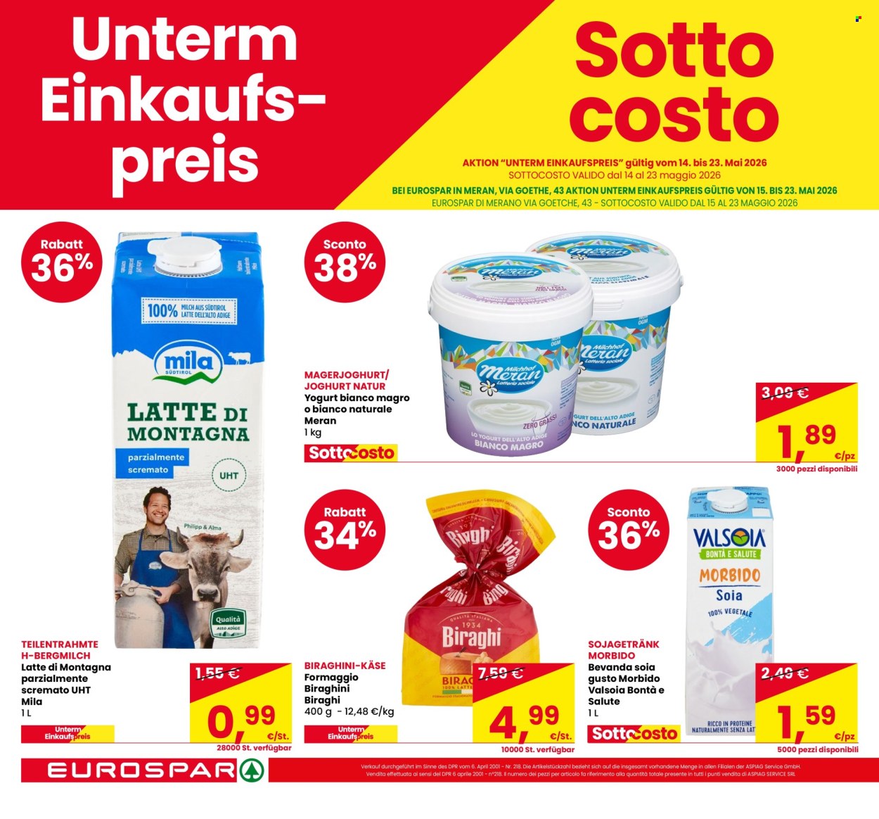 Volantino Eurospar - 14/5/2026 - 23/5/2026. Pagina 2