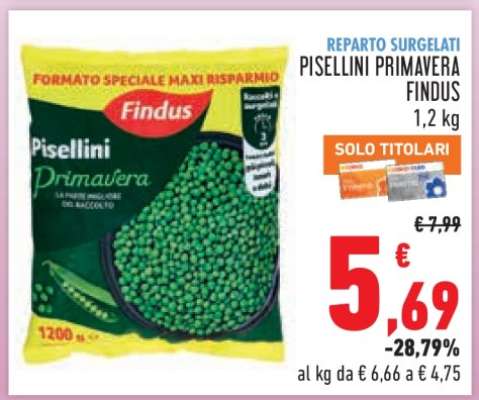 Pisellini Primavera Findus