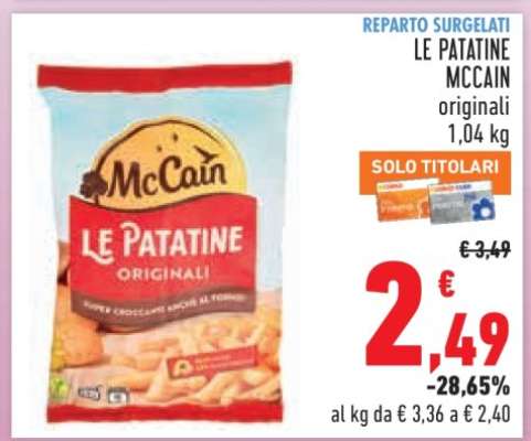 LE PATATINE MCCAIN