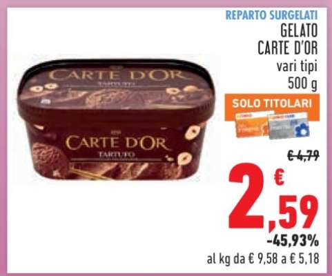Gelato Carte D'Or