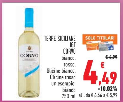 Terre Siciliane IGT Corvo