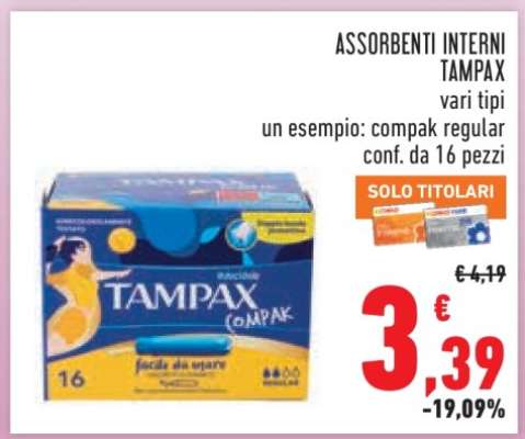 ASSORBENTI INTERNI TAMPAX
