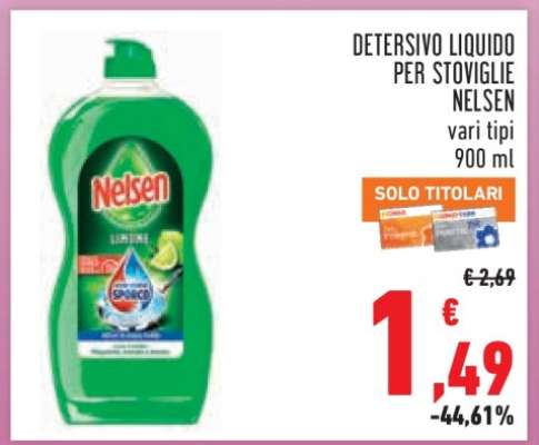 Detersivo Liquido per Stoviglie Nelsen