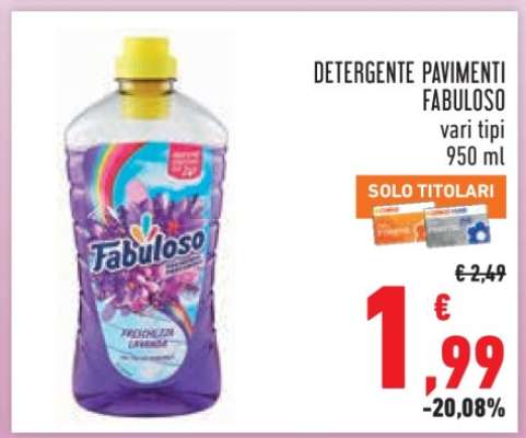 Detergente Pavimenti Fabuloso