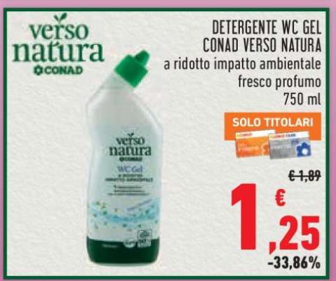 DETERGENTE WC GEL CONAD VERSO NATURA