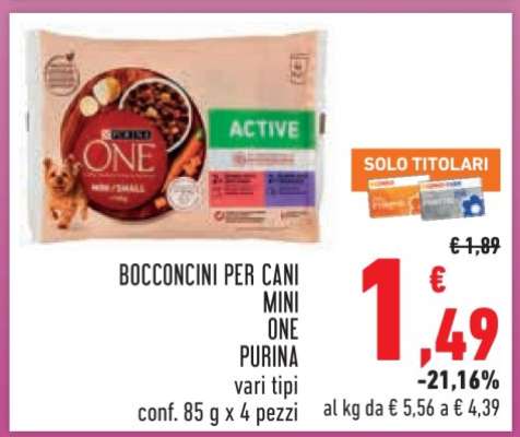 BOCCONCINI PER CANI MINI ONE PURINA