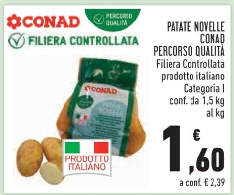 PATATE NOVELLE CONAD PERCORSO QUALITÀ