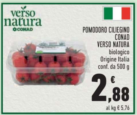 POMODORO CILIEGINO CONAD VERSO NATURA