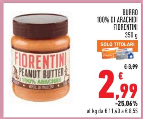 BURRO 100% DI ARACHIDI FIORENTINI