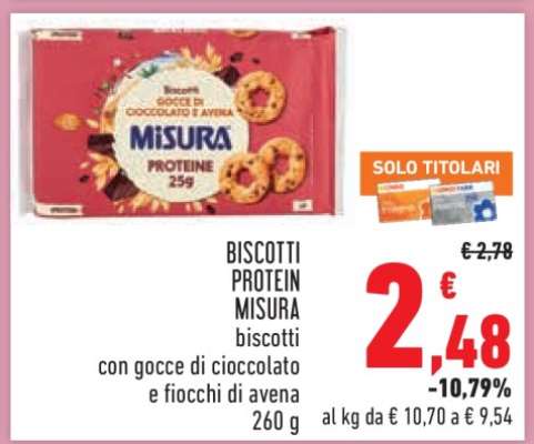 BISCOTTI PROTEIN MISURA
