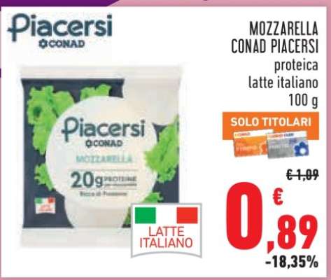 MOZZARELLA CONAD PIACERSI