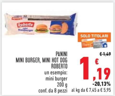 PANINI MINI BURGER, MINI HOT DOG ROBERTO