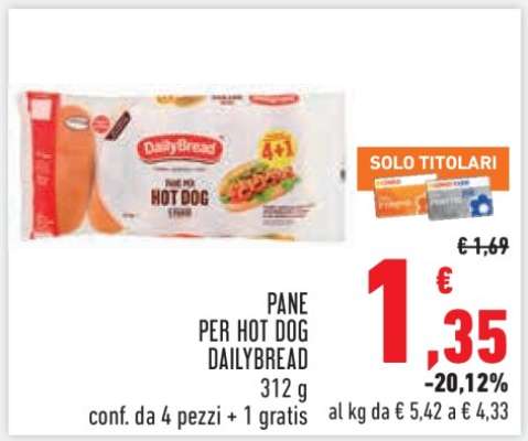 Pane per Hot Dog DailyBread