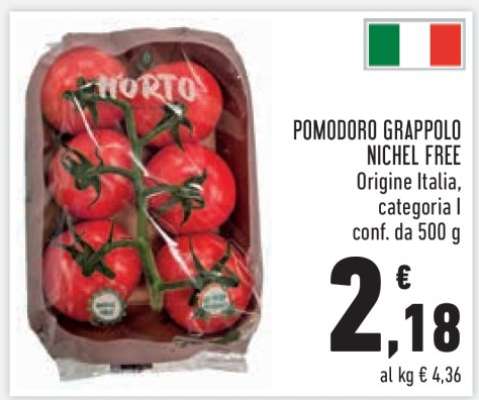 POMODORO GRAPPOLO NICHEL FREE