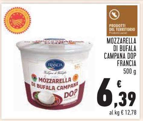 MOZZARELLA DI BUFALA CAMPANA DOP FRANCIA