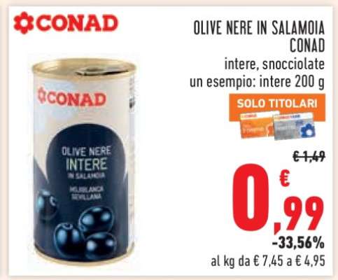 Olive Nere in Salamoia Conad
