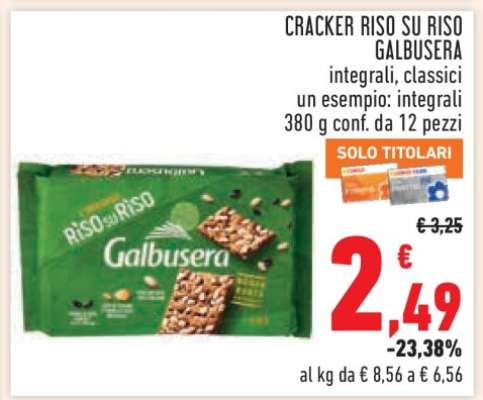 Cracker Riso Su Riso Galbusera
