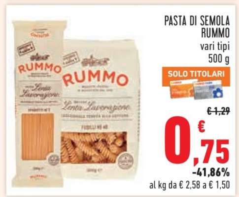 PASTA DI SEMOLA RUMMO