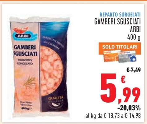 Gamberi Sgusciati Arbi