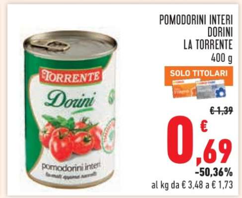 POMODORINI INTERI DORINI LA TORRENTE